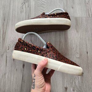 Madewell | Sidewalk leopard print maximalist boho low-top sneakers | WMS 7.5